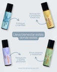 Kit 4 Roll-on Enfoque Alivio Vitalidad y Descanso