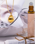 Kit Amor Infinito – Collar de Concha & Roll-On de Aceites Esenciales