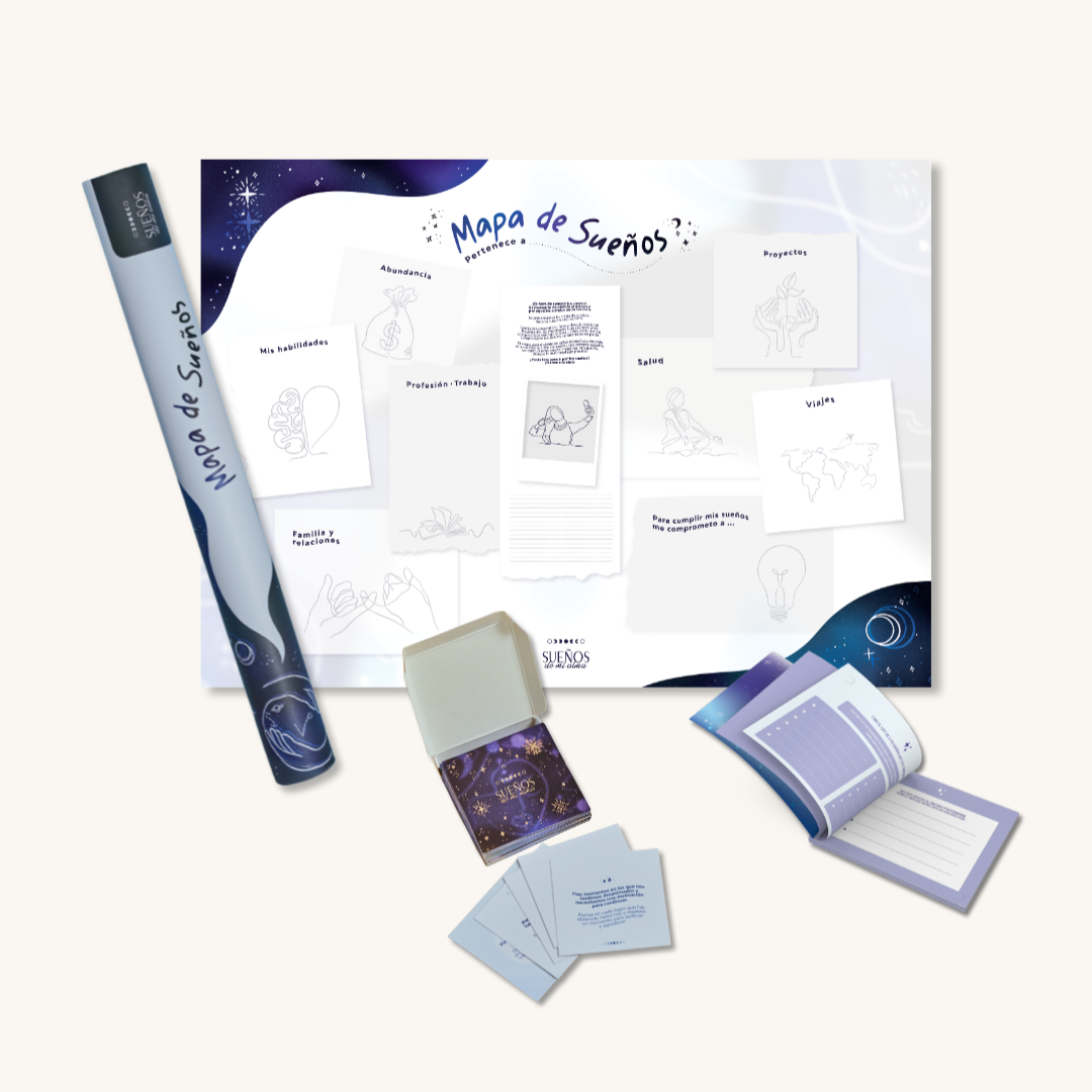 Kit Mapa de Sueños y Cartas de Manifestación